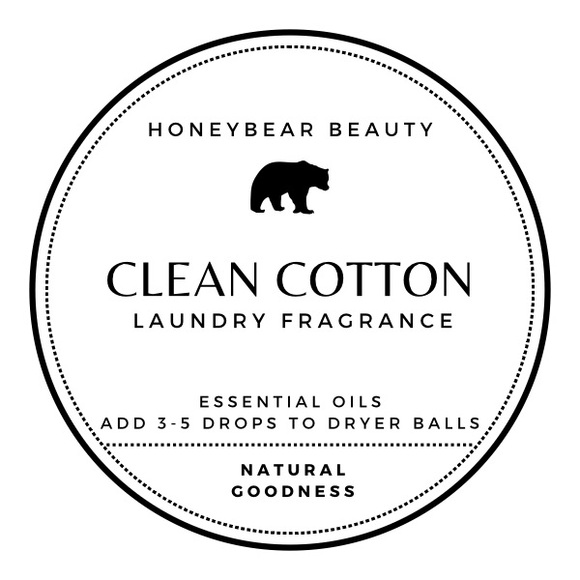 Natural Clean Cotton Laundry Fragrance & Eco-Friendly Wool Dryer Balls - Picture 2 of 3